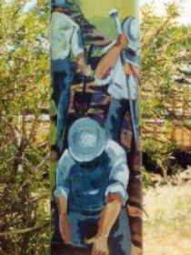 Capella Light Pole Murals - New Castle Holiday 0