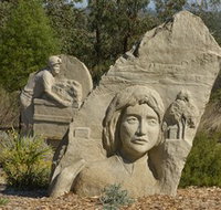 Heritage Sculptures at Pensioners Hill Lookout - New Castle Holiday