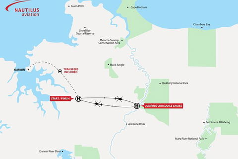 Adelaide River Jumping Crocodile Cruise With Roundtrip Helicopter From Darwin - New Castle Holiday 3