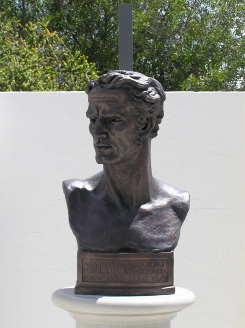 Adam Lindsay Gordon Bronze Bust - New Castle Holiday 0