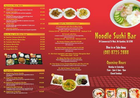 Noodle Sushi Bar Mount Gambier - New Castle Holiday 1