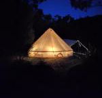 Glamping at Zeehan Bush Camp - New Castle Holiday