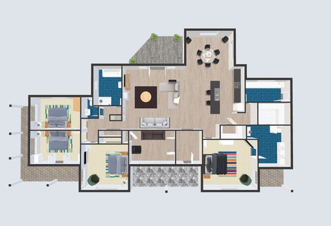 Grandview Accommodation - The Elm Tree Apartments - New Castle Holiday 32