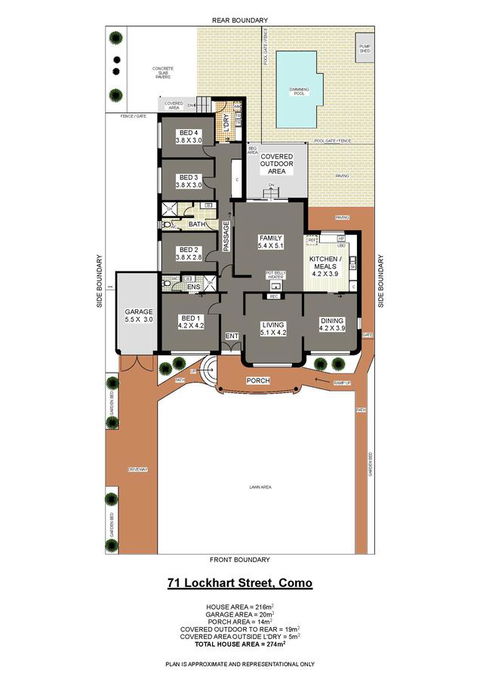 Big House Heated Pool 11 Beds Como / South Perth / Applecross - New Castle Holiday 1