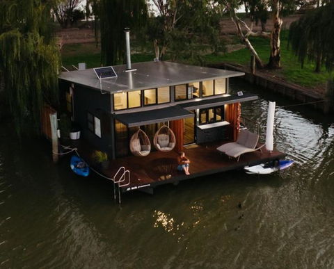 Ark-imedes - Unique Float Home On The Murray River - New Castle Holiday 0