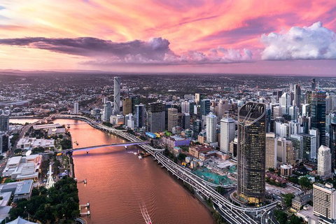 Brisbane City - Private Helicopter Sunset Flight - 25min - New Castle Holiday 4